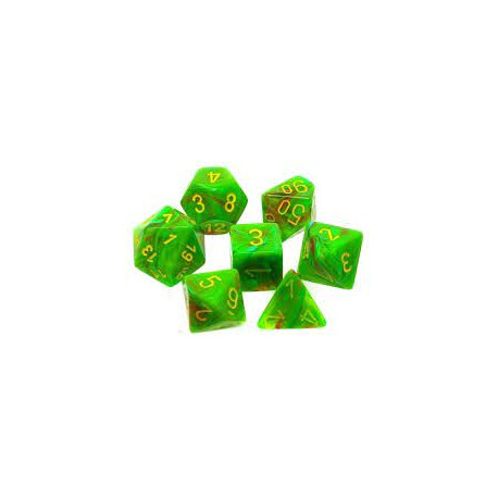 CHX27515 Vortex Slime yellow Signature Polyhedral 7Die Sets