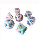 CHX27544 Festive Pop Art wblue Polyhedral 7-Die Sets