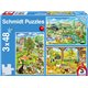 Puzzle Bauernhof 3x48T