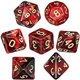 CHX27434 Vortex Burgundy wgold Signature Polyhedral 7-Die Sets