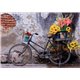 Puzzle Fahrrad mit Blumen 500T 