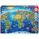 Puzzle Wahrzeichen Welt 2000T