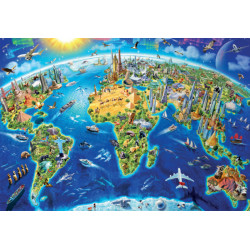 Puzzle Wahrzeichen Welt 2000T