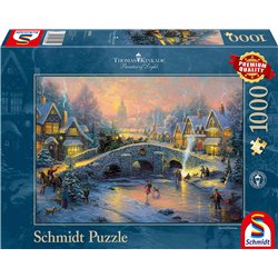 Puzzle Winterliches Dorf 1000T