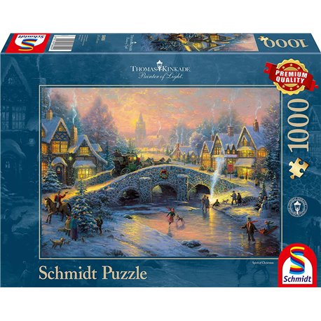 Puzzle Winterliches Dorf 1000T