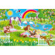 Puzzle Prinzessin im Schlossgarten 3x48T