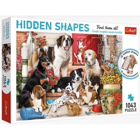 Hidden Shapes Puzzle Hunde 1043 Teile
