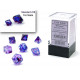 CHX20557 Nebula Mini-Polyhedral Nocturnal/blue Luminary 7-Die Set