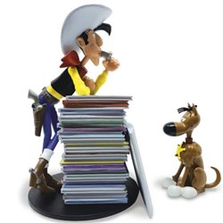 Lucky Luke und Rantanplan Bücherstapel