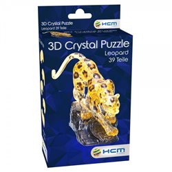 Crystal Puzzle: Leopard (39 Teile)