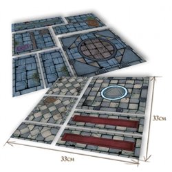 RPG DUNGEON Set: Objects + Modular Map