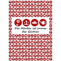 Der Mörder ist immer der Gärtner – Krimi-Dinner Spiel für 4 Personen