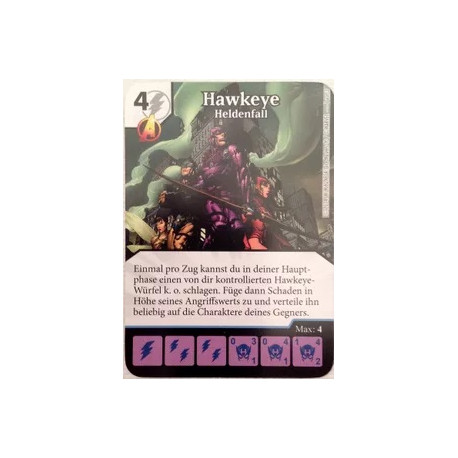 Marvel Dice Masters Avengers vs X-Men Hawkeye Promokarte