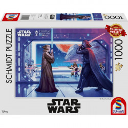Puzzle Kinkade Star Wars Obi-Wans Final Battle 1000 Teile 