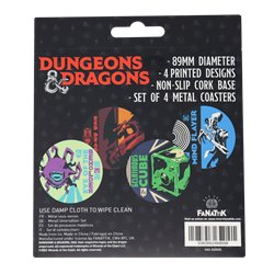 Dungeons & Dragons Monsters Set of 4 Metal Coasters 