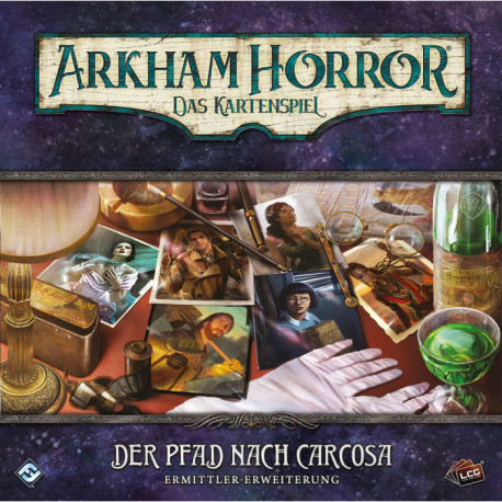 Arkham Horror Das Kartenspiel Der Pfad nach Carcosa Ermittler Erweiterung 