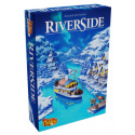 Riverside Flussfahrt an eisigen Ufern
