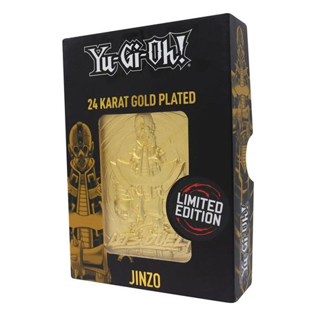 Yu Gi Oh! Limited Edition 24K Gold Plated Plated Collectible Jinzo
