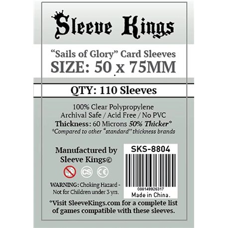 Sleeve Kings Sails of Glory Card Sleeves (50x75mm) 110