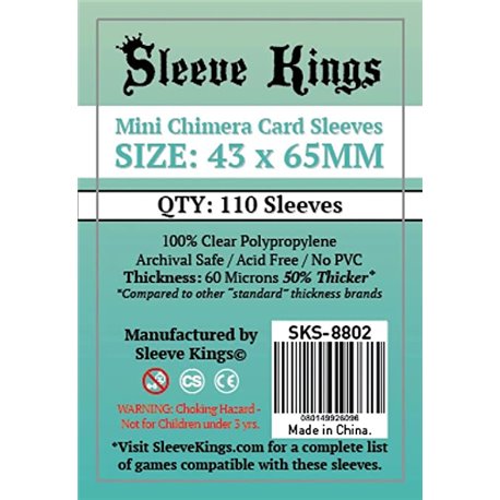 Sleeve Kings Mini Chimera Card Sleeves (43x65mm) 110