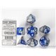 CHX26423 Gemini Polyhedral Blue Steel white 7Die Set