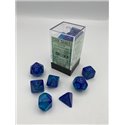 CHX26463 Gemini Polyhedral Blue-Blue/light blue Luminary 7 Die Set