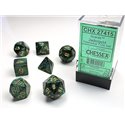 CHX27415 Scarab Polyhedral Jade/gold 7 Die Set