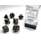 CHX25428 Dice Set7 opaque polyhydral black