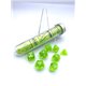 CHX30062 Translucent RAD green/white Polyhedral 7 Die Set