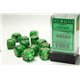 CHX27635 Vortex 16mm d6 Green/gold Dice Block 12 dice