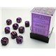 CHX27837 Vortex 12mm d6 purple/gold Dice Block 36 dice