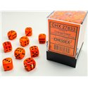 CHX27833 Vortex 12mm d6 orange/black Dice Block 36 dice