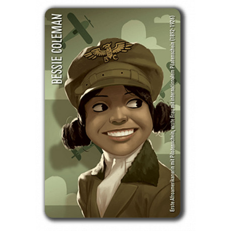 Similo Geschichte Bessie Coleman Karte Promo