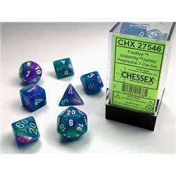 CHX27546 Festive Polyhedral Waterlily/white 7 Die set