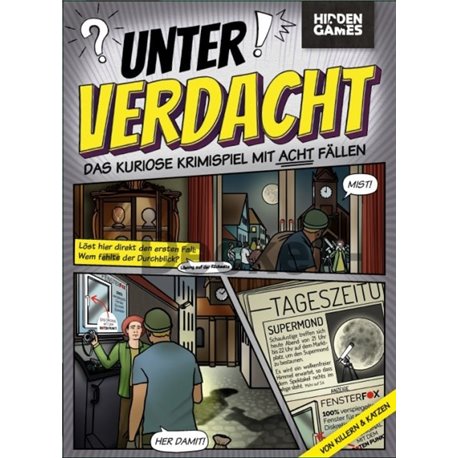 Hidden Games Unter Verdacht Das kuriose Krimispiel mit acht Fällen