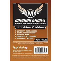 Sleeves Mayday Games Brown Backed Magnum UltraFit Copper Sleeves 65x100mm 100 Sleeves