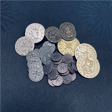 british medieval metal coins Britische Mittelalterliche Metallmünzen 50 Stück