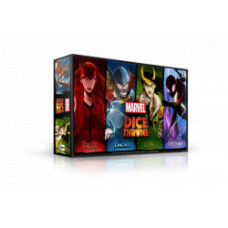 Marvel Dice Throne (deutsche Ausgabe) Scarlet Witch, Thor, Loki, Spiderman
