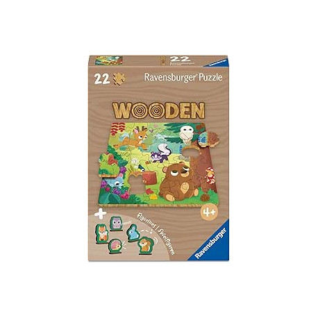 Wooden Puzzle Fröhliche Waldfreunde