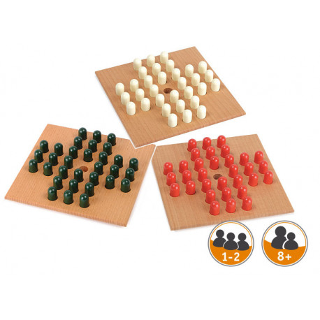 Solitäire klein Holz Gerhard Spiele