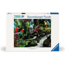 Puzzle Bunte Papageien im Dschungel 2000T