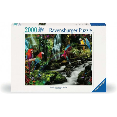 Puzzle Bunte Papageien im Dschungel 2000T