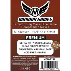 Premium Terraforming Mars Dice Game Sleeves 7154 (55x77mm) 50 MOQ2