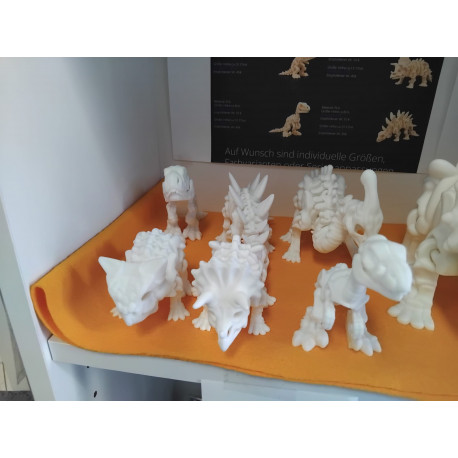 Dinosaurier Skelett ca 8cm (PLA 3D Druck) - verschiedene Modelle