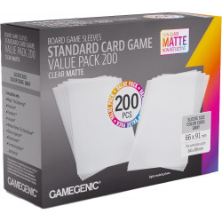 Matte Sleeves Standard Card Game-Size Value Pack 200
