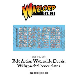 Bolt Action Wehrmacht licence plates decal sheet WGB-DEC-055