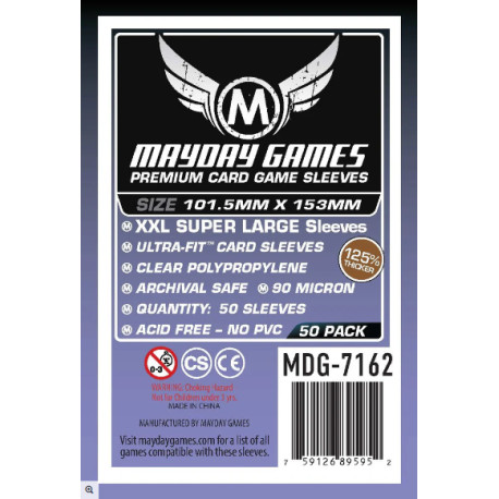 Sleeves MDG Premium XXL Super Large Sleeves (101.5x153mm) (50) MOQ2