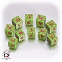 Axis & Allis Battle Soviet Dice Green Red