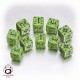 Axis & Allis Battle d6 German Dice Green Black