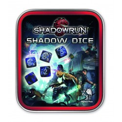 Shadowrun Würfelset schwarz blau